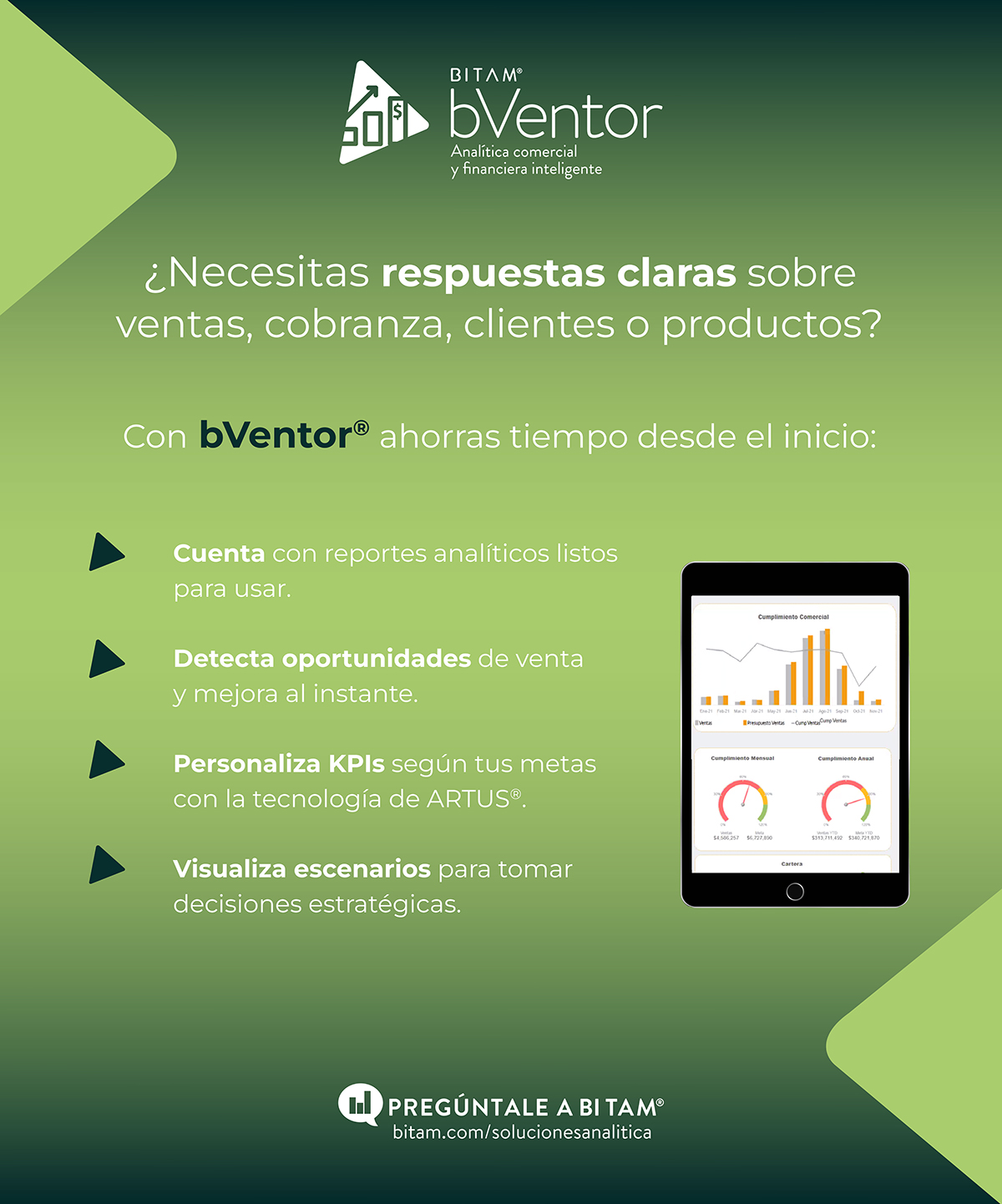 Tu asistente inteligente en bVentor®︎ está listo para ayudarte.
 | CTA: Ver infografía